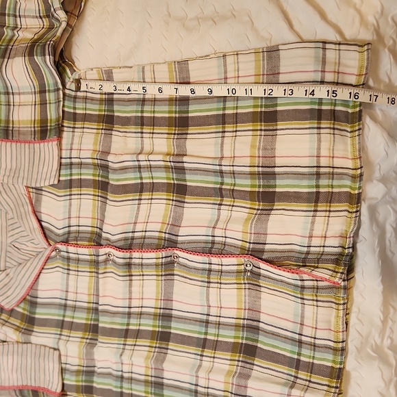 Sundance Plaid Pajama Flannel Button Front Shirt NWT New in Package Sm & Med - Picture 12 of 13